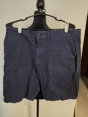 Sonoma Men's Navy Horizontal-Striped Cargo Shorts